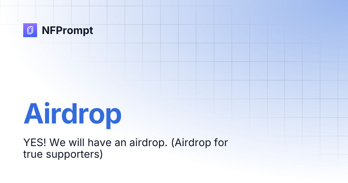 Airdrop | NFPrompt